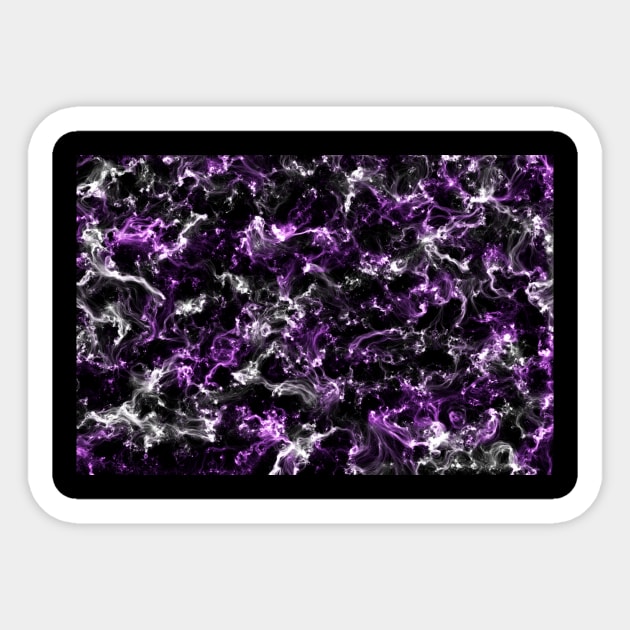 Purple an white nebula Sticker by Nerdiant